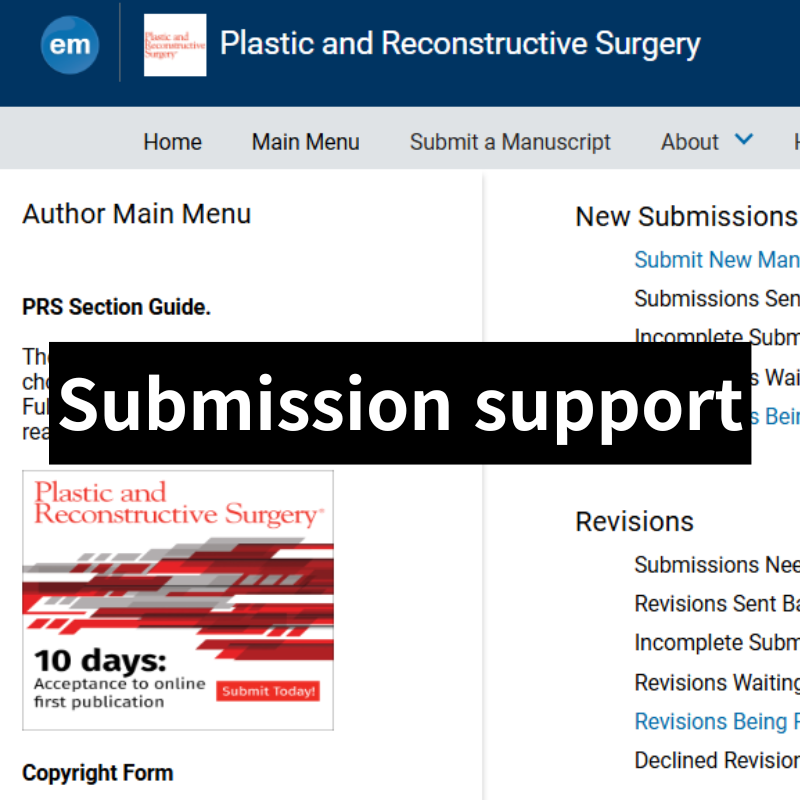 Submission support